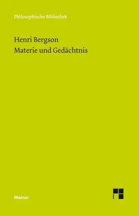 Bergson / Drewsen |  Materie und Gedächtnis | eBook | Sack Fachmedien