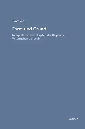 Rohs |  Form und Grund | eBook | Sack Fachmedien