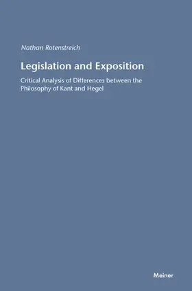 Rotenstreich |  Legislation and Exposition | eBook | Sack Fachmedien