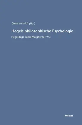 Henrich |  Hegels philosophische Psychologie | eBook | Sack Fachmedien