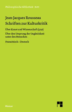 Rousseau / Weigand |  Schriften zur Kulturkritik | eBook | Sack Fachmedien