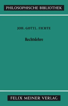 Fichte / Schottky |  Rechtslehre | eBook | Sack Fachmedien