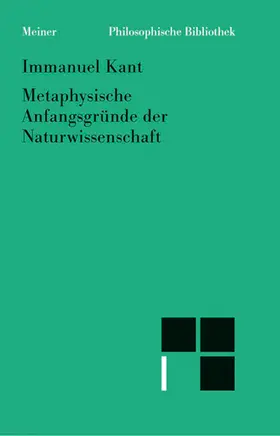 Kant / Pollok |  Metaphysische Anfangsgründe der Naturwissenschaft | eBook | Sack Fachmedien