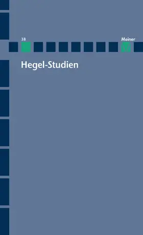 Jaeschke / Siep |  Hegel-Studien Band 38 | eBook | Sack Fachmedien