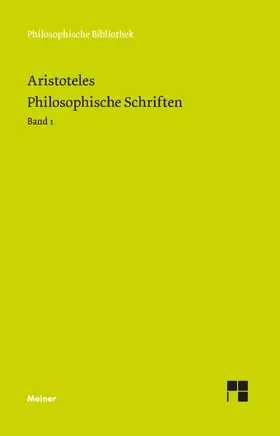 Aristoteles | Philosophische Schriften. Band 1 | E-Book | sack.de