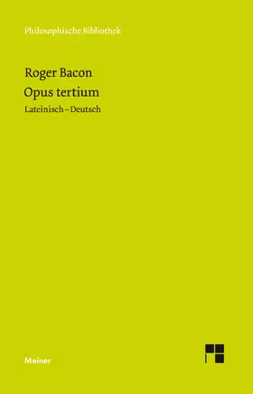 Bacon / Egel | Opus Tertium | Buch | 978-3-7873-3624-1 | www2.sack.de