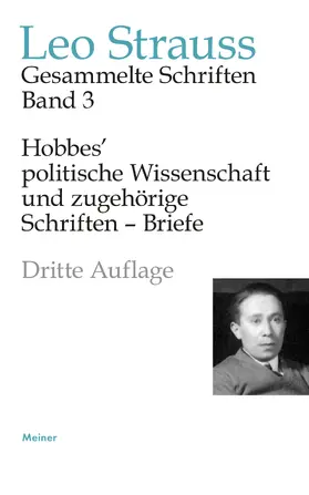 Strauss / Meier |  Hobbes' politische Wissenschaft und zugehörige Schriften - Briefe | Buch |  Sack Fachmedien
