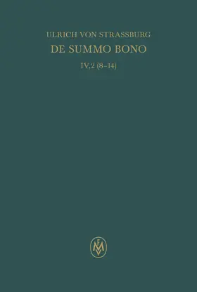 Palazzo |  De summo bono, liber IV, tractatus 2,8-14 | eBook | Sack Fachmedien