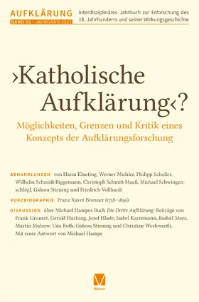 Mulsow |  ›Katholische Aufklärung‹? – Möglichkeiten, Grenzen und Kritik eines Konzepts der Aufklärungsforschung | Buch |  Sack Fachmedien