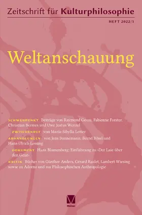 Becker / Bermes / Westerkamp |  Weltanschauung | eBook | Sack Fachmedien
