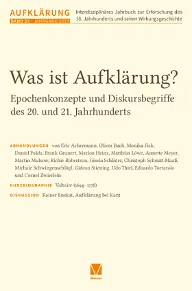 Mulsow / Stiening / Vollhardt |  Aufklärung, Bd. 35 | eBook | Sack Fachmedien