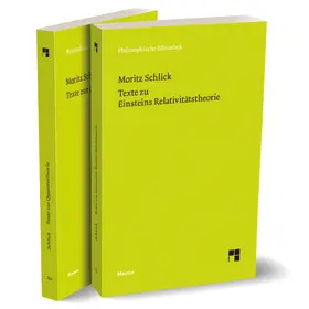 Schlick |  Texte zu Einsteins Relativitätstheorie/ Texte zur Quantentheorie | Buch |  Sack Fachmedien