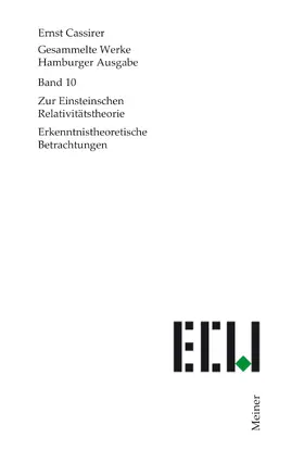 Cassirer / Recki |  Zur Einsteinschen Relativitätstheorie | eBook | Sack Fachmedien