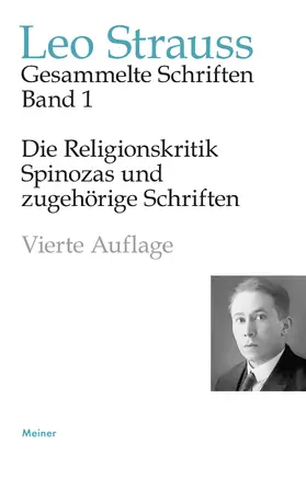 Strauss / Meier |  Die Religionskritik Spinozas und zugehörige Schriften | Buch |  Sack Fachmedien