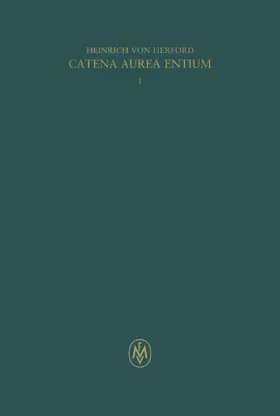 von Herford / Palazzo |  Catena aurea entium, Buch I | eBook | Sack Fachmedien