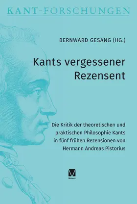 Gesang |  Kants vergessener Rezensent | Buch |  Sack Fachmedien
