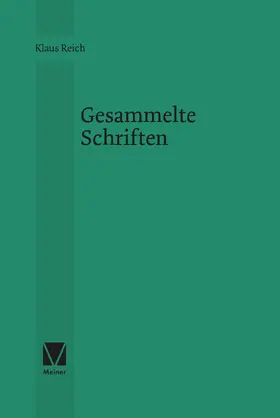 Reich / Baum / Rameil |  Gesammelte Schriften | Buch |  Sack Fachmedien