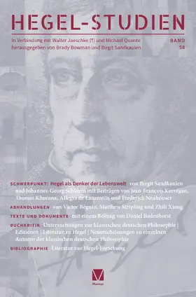 Bowman / Sandkaulen |  Hegel-Studien Band 58 | Buch |  Sack Fachmedien