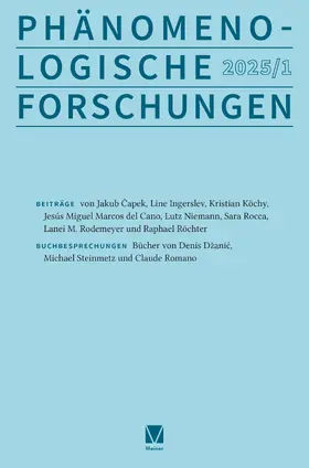 Breyer / Römer / Summa |  Phänomenologische Forschungen 2025-1 | Buch |  Sack Fachmedien