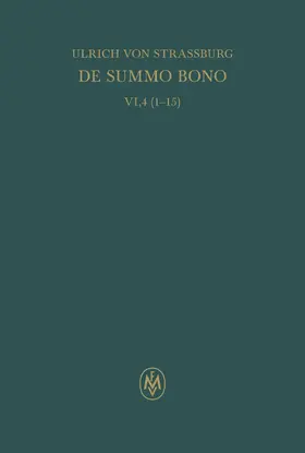 Zavattero / Colomba |  De summo bono. Liber VI, Tractatus 4,1–15 | eBook | Sack Fachmedien