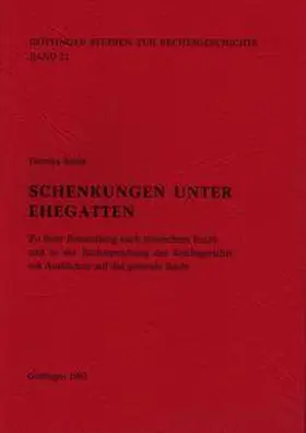 Schlei / Behrends / Sellert |  Schenkungen unter Ehegatten | Buch |  Sack Fachmedien