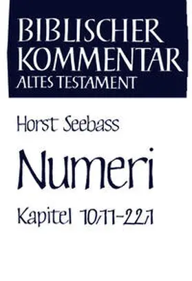 Seebass |  Numeri (Kapitel 10,11-22,1) | Buch |  Sack Fachmedien