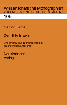 Garbe | Der Hirte Israels | Buch | 978-3-7887-2086-5 | sack.de