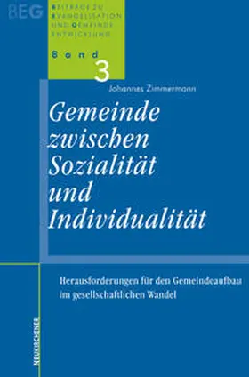 Zimmermann |  Gemeinde zwischen Sozialität und Individualität | Buch |  Sack Fachmedien