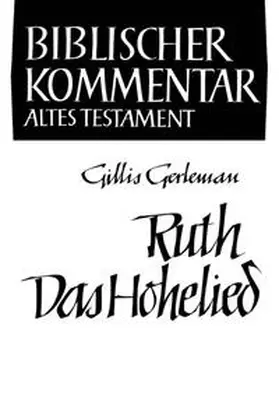 Gerleman |  Ruth / Das Hohelied | Buch |  Sack Fachmedien