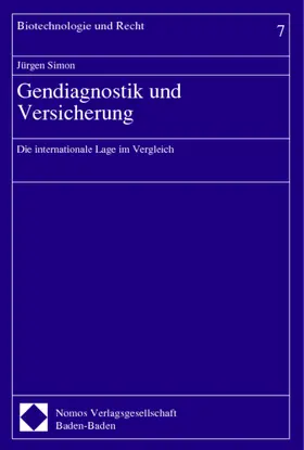 Simon |  Gendiagnostik und Versicherung | Buch |  Sack Fachmedien