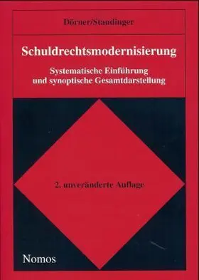 Dörner / Staudinger |  Schuldrechtsmodernisierung | Buch |  Sack Fachmedien