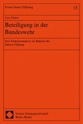 Ulrich |  Beteiligung in der Bundeswehr | Buch |  Sack Fachmedien