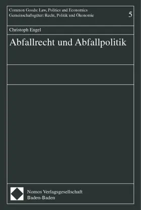 Engel |  Abfallrecht und Abfallpolitik | Buch |  Sack Fachmedien