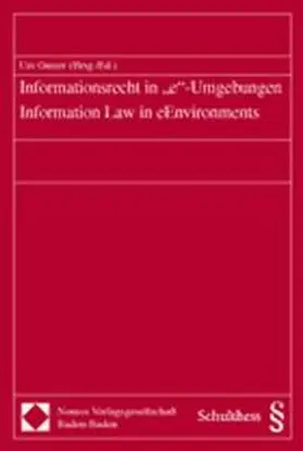 Gasser |  Informationsrecht in "e"-Umgebungen - Information Law in eEnvironments | Buch |  Sack Fachmedien