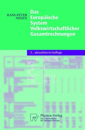 Nissen |  Das Europäische System Volkswirtschaftlicher Gesamtrechnungen | Buch |  Sack Fachmedien