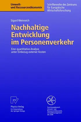 Weinreich |  Nachhaltige Entwicklung im Personenverkehr | Buch |  Sack Fachmedien