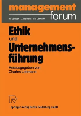 Lattmann |  Ethik und Unternehmensführung | Buch |  Sack Fachmedien