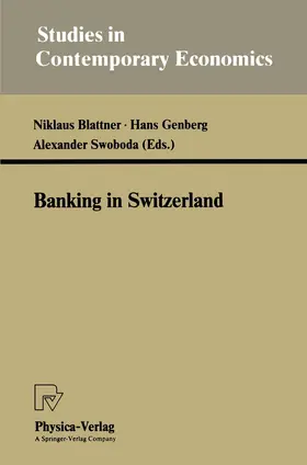 Blattner / Swoboda / Genberg |  Banking in Switzerland | Buch |  Sack Fachmedien
