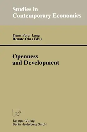 Ohr / Lang |  Openness and Development | Buch |  Sack Fachmedien