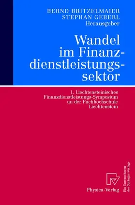 Geberl / Britzelmaier |  Wandel im Finanzdienstleistungssektor | Buch |  Sack Fachmedien