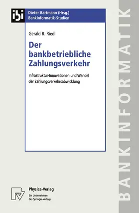 Riedl |  Der bankbetriebliche Zahlungsverkehr | Buch |  Sack Fachmedien