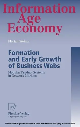 Steiner | Formation and Early Growth of Business Webs | E-Book | sack.de