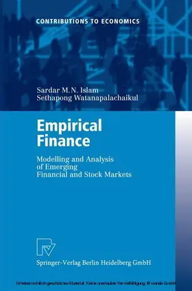 Islam / Watanapalachaikul | Empirical Finance | E-Book | sack.de
