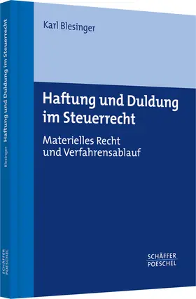 Blesinger |  Haftung und Duldung im Steuerrecht | Buch |  Sack Fachmedien