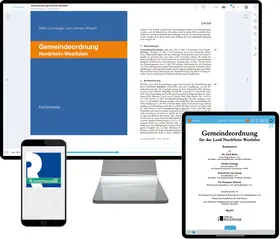 Kottenberg / Rehn / Cronauge |  Gemeindeordnung Nordrhein-Westfalen – Digital | Datenbank |  Sack Fachmedien
