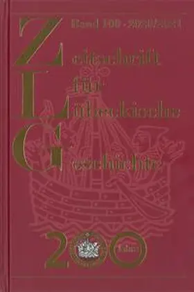 Lokers |  Zeitschrift für Lübeckische Geschichte Band 100 - 2020/21 | Buch |  Sack Fachmedien