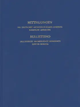 Deutsches Archäologisches Institut |  Mitteilungen des Deutschen Archäologischen Instituts, Römische Abteilung | Buch |  Sack Fachmedien