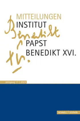 Voderholzer / Schaller / Heibl |  Mitteilungen Institut Papst Benedikt XVI. | Buch |  Sack Fachmedien