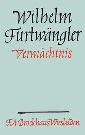 Furtwängler |  Vermächtnis | Buch |  Sack Fachmedien