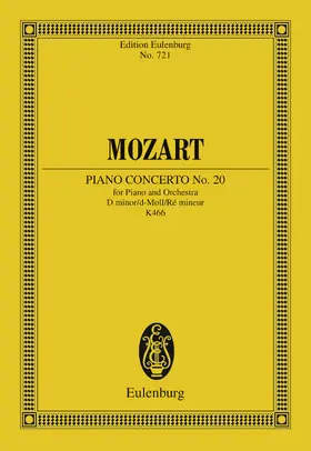 Mozart / Badura-Skoda |  Piano Concerto No. 20 D minor | eBook | Sack Fachmedien